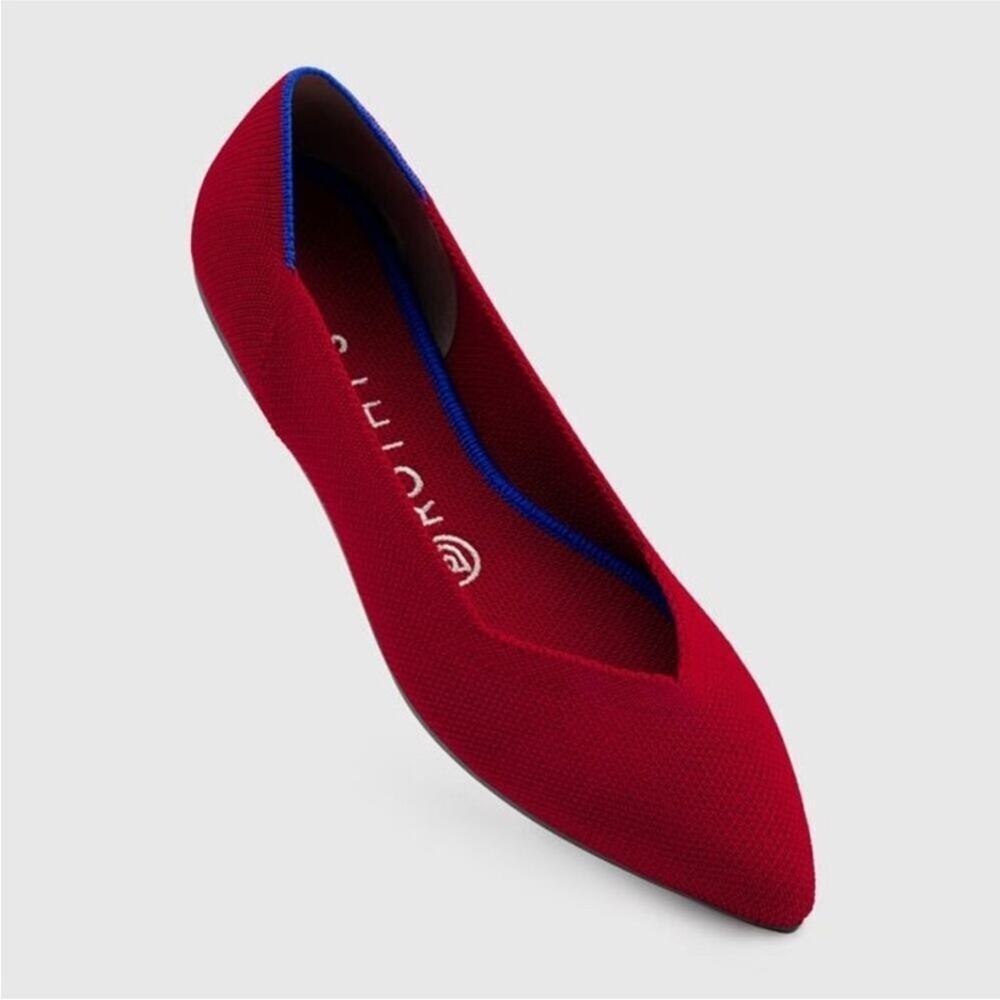 Rothy’s The Point Chili Red Flats Size 7‎
